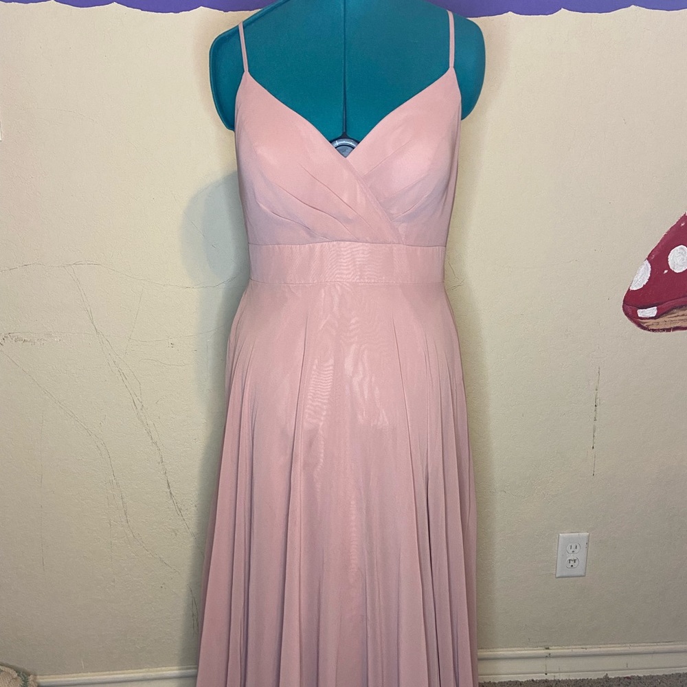 Dusty Pink Bridesmaids Gown